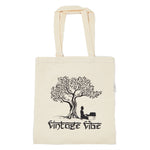 Vintage Vibe Linen Tote Bag