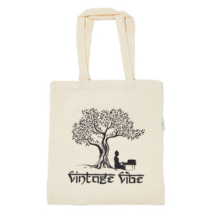 Vintage Vibe Linen Tote Bag